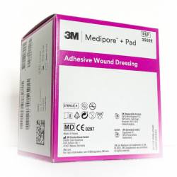 MEDIPORE + PAD (MICRODON WOUND DRESSING) 5 x 7,2 cm