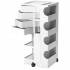 BOBY-MED 4 DRAWERS /41 X 43 X 94 H cm 4 levels - white