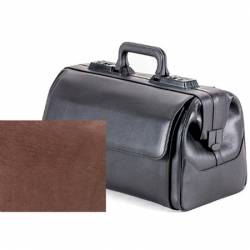 RUSTICANA brown leather 2 pochettes (8151) 43 x 21 x 27Hcm