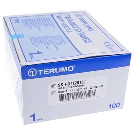 TERUMO 1 ml TUBERCULINE 26 G x 1/2 0,45 x 13