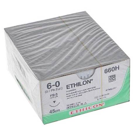 ETHILON 6/0 H 660 16 mm 45 cm