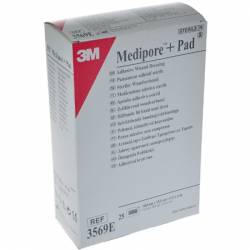 MEDIPORE + PAD (MICRODON WOUND DRESSING) 10 x 15 cm