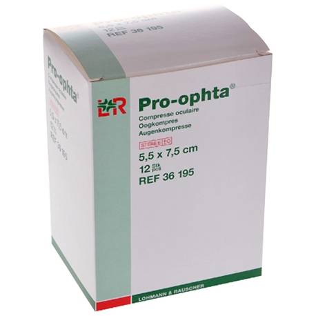 COMPRESSES OCULAIRES PRO OPHTA - STERILE 5,5 x 7,5 cm