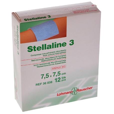 STELLALINE - stérile 7,5 x 7,5 cm