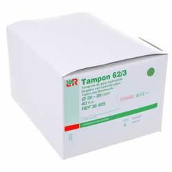 TAMPONS DE GAZE - stérile - par 3 30-35 mm